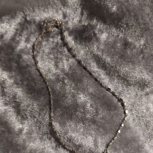 Adjustable sterling silver anklet